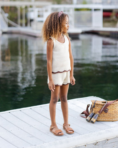 Crochet Tank Set Natural