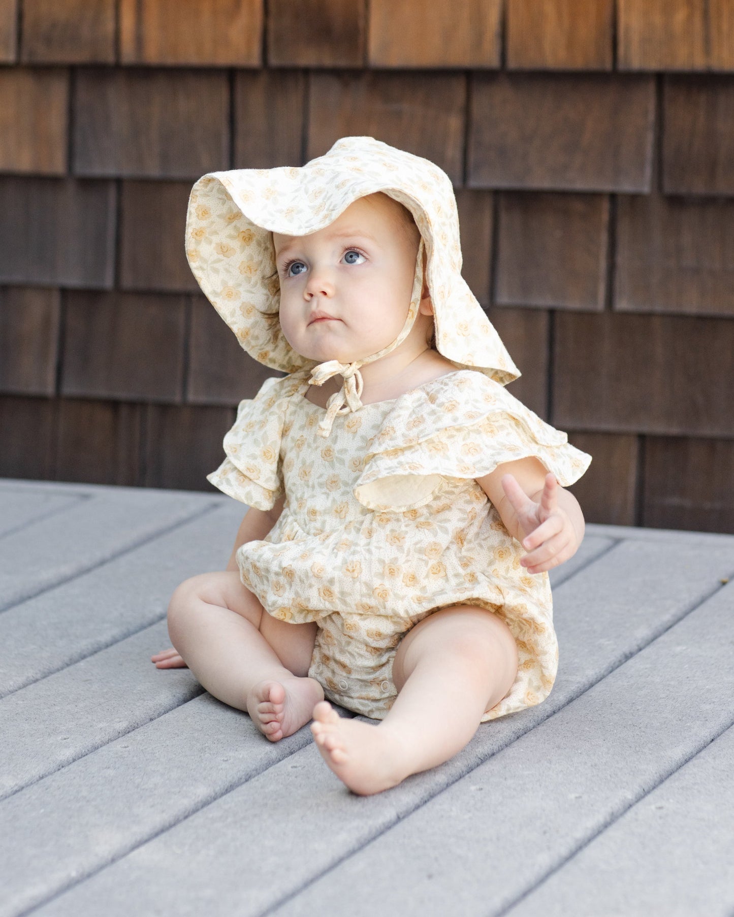 Roxy Romper Yellow Floral