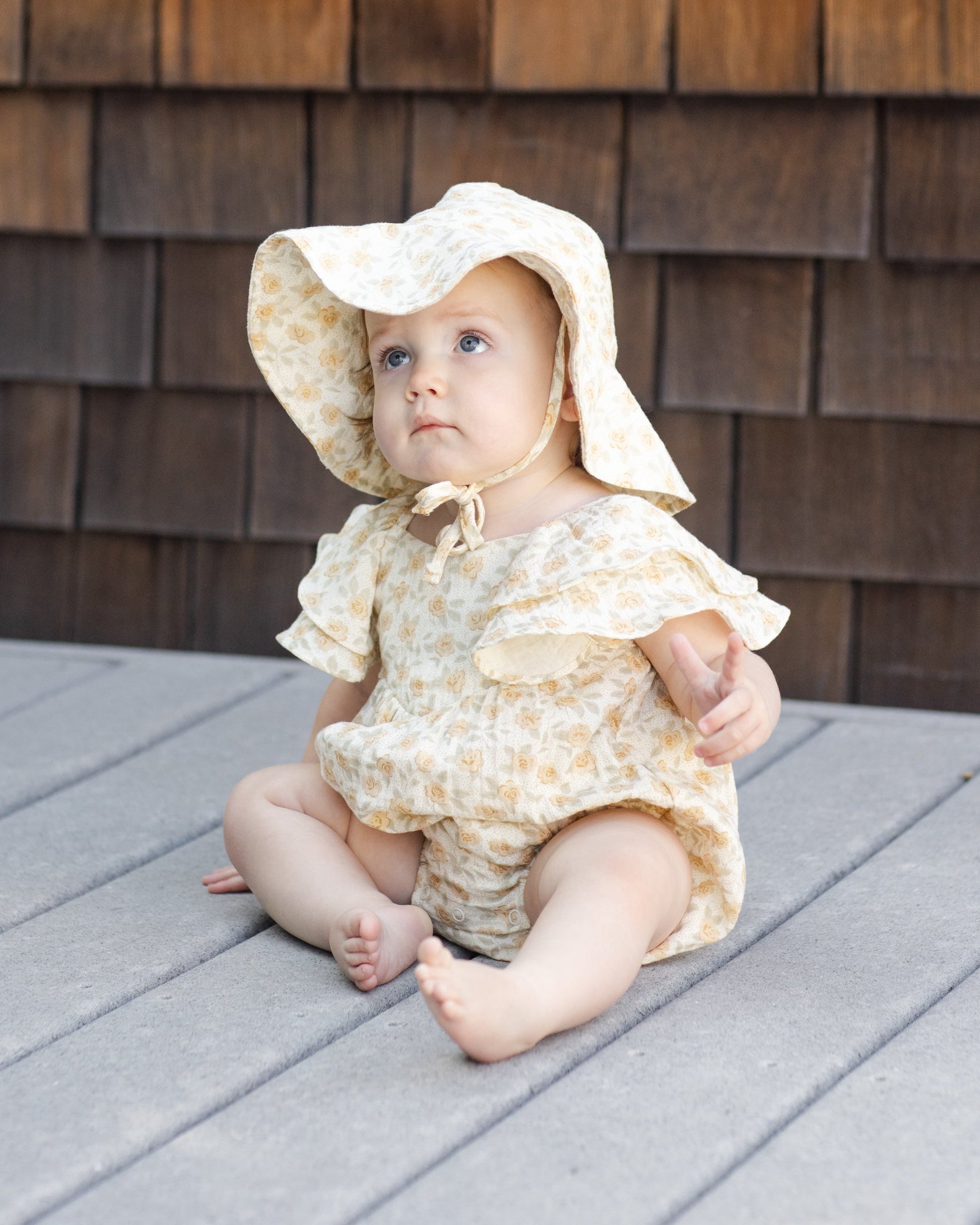 Roxy Romper Yellow Floral