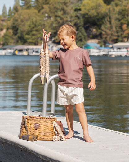Swim Trunk Wave Stripe