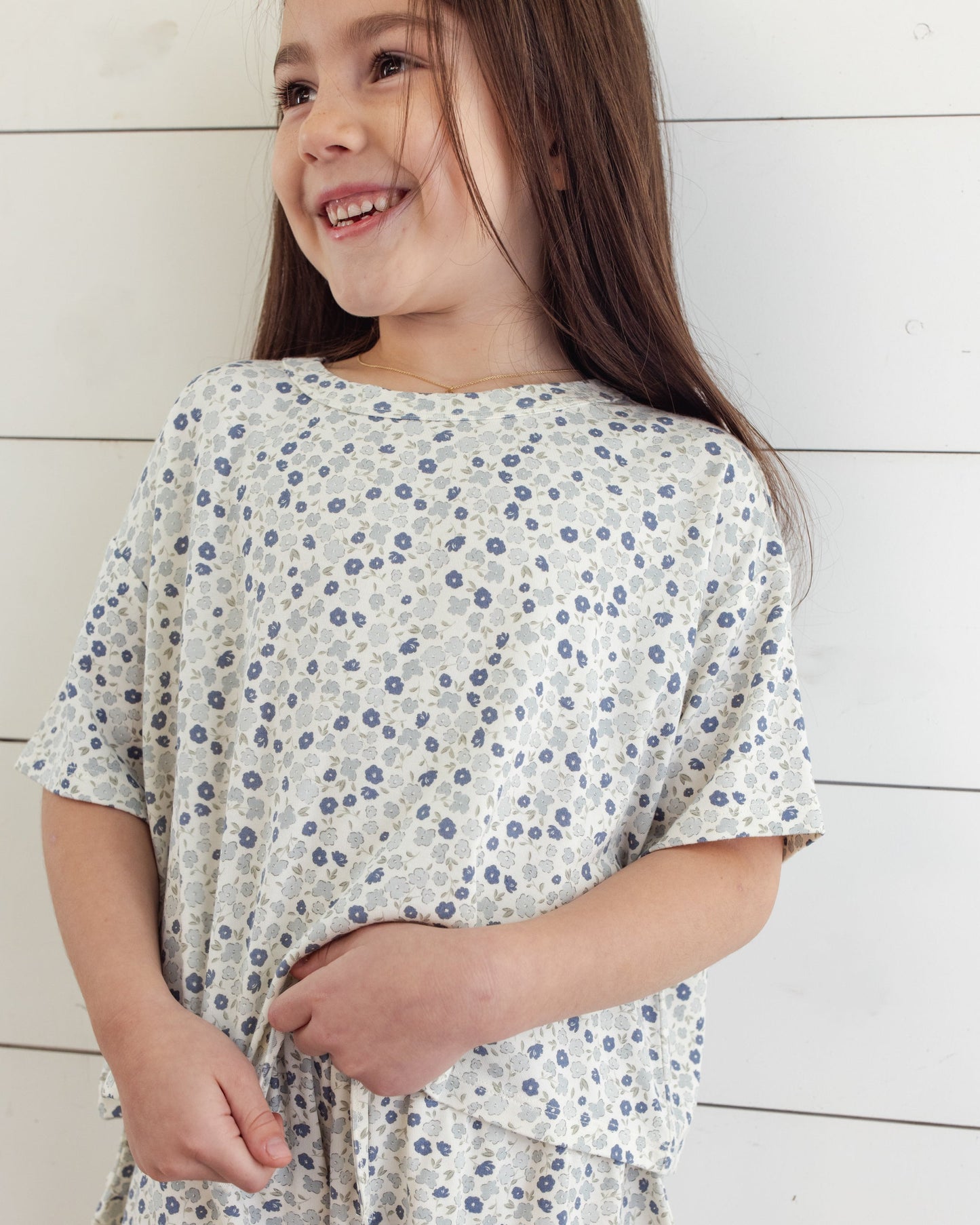Mosie Set Blue Ditsy