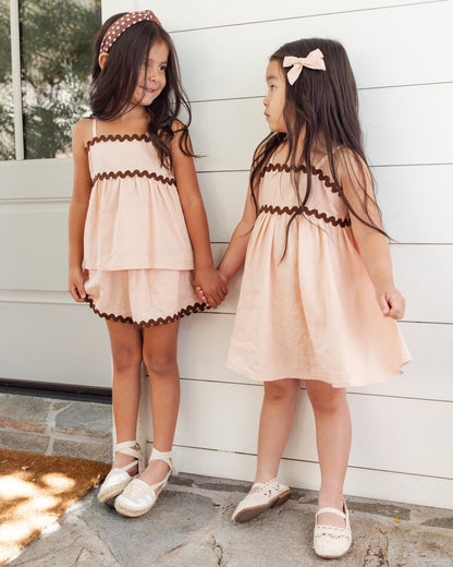 Ric Rac Dress Blush
