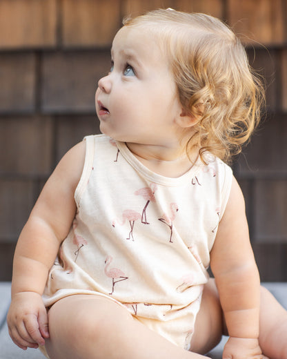 Bubble Onesie Flamingo