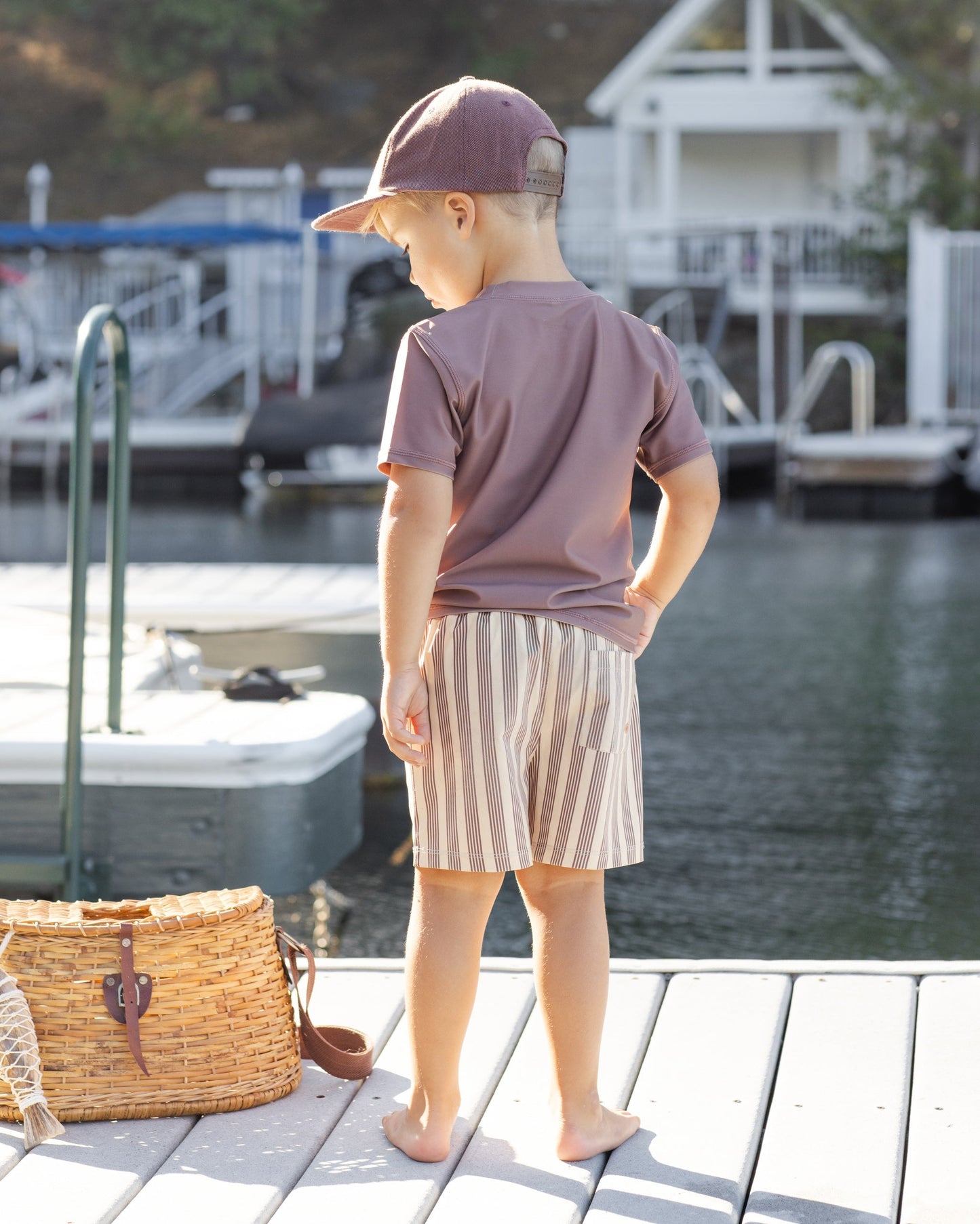 Boardshort Brown Butterscotch Stripe