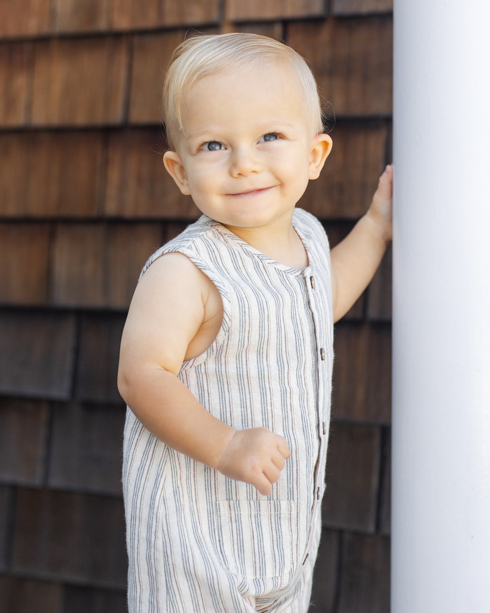 Woven Jumpsuit Nautical Stripe