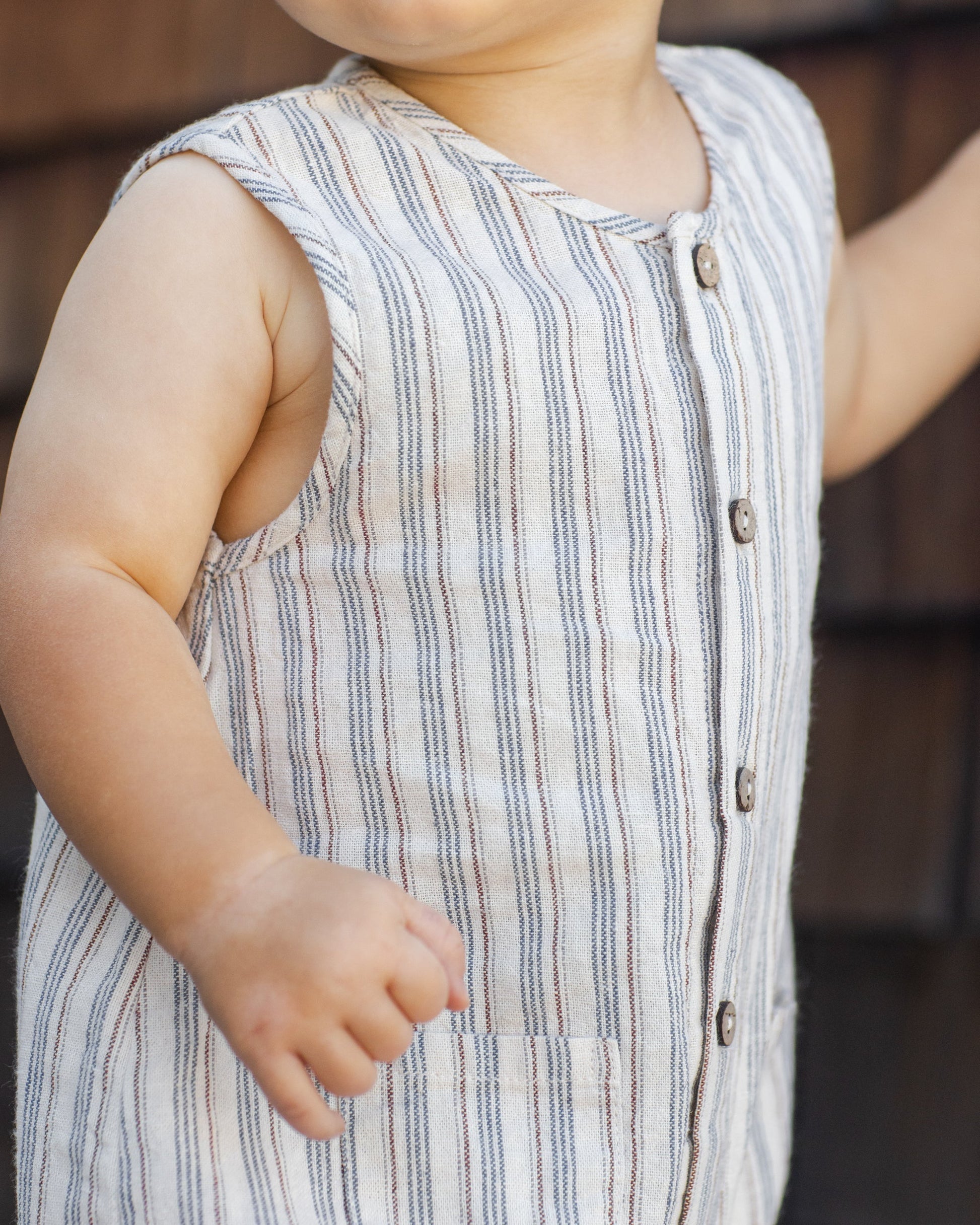 Woven Jumpsuit Nautical Stripe