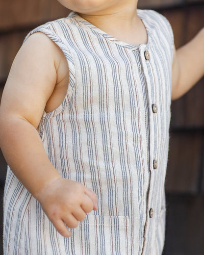 Woven Jumpsuit Nautical Stripe