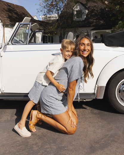 Perry Short Marine Gingham