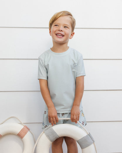 Short Sleeve Rashguard Seafoam