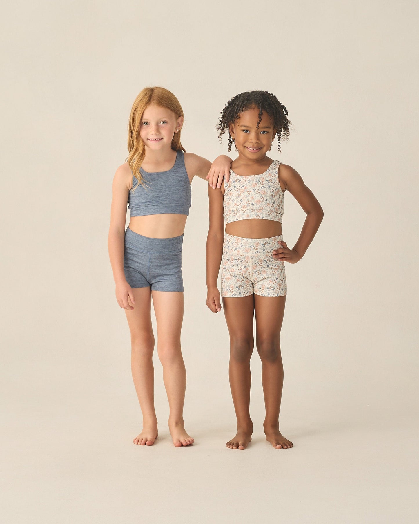 Shortie Short Heathered Marine