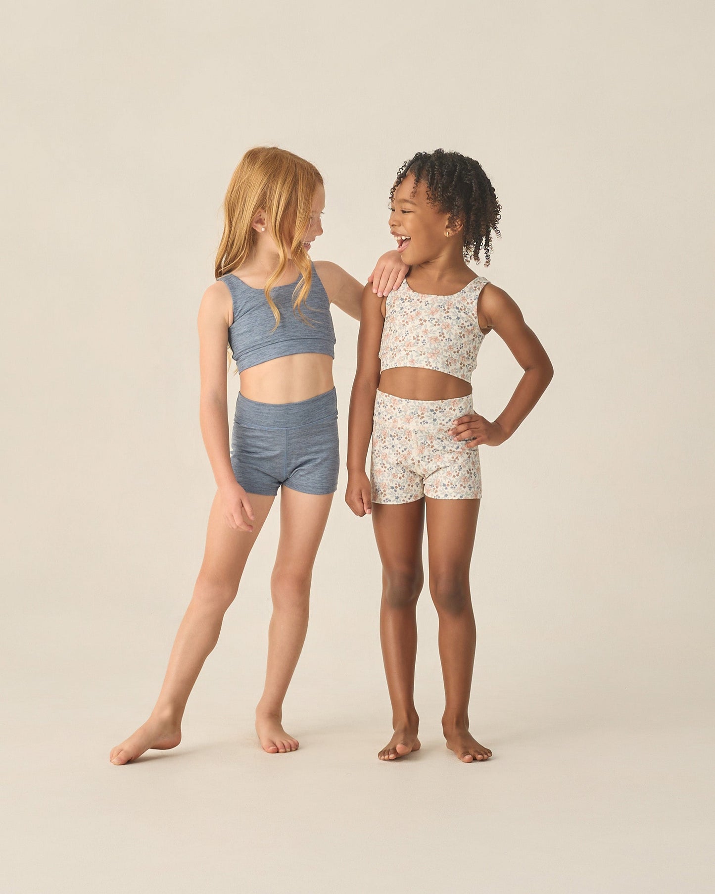 Shortie Short Heathered Marine