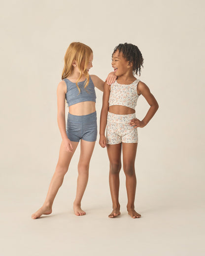 Shortie Short Heathered Marine