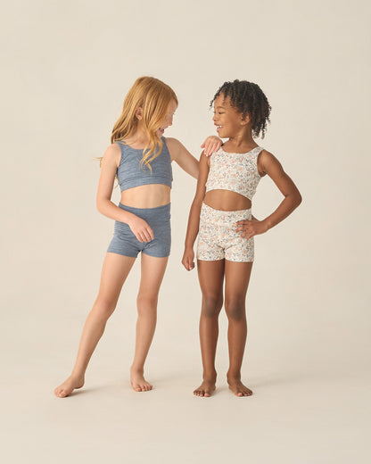Shortie Short Heathered Marine