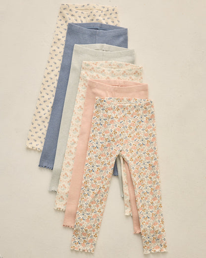 Ribbed Legging Set Blossom, Heathered Seafoam