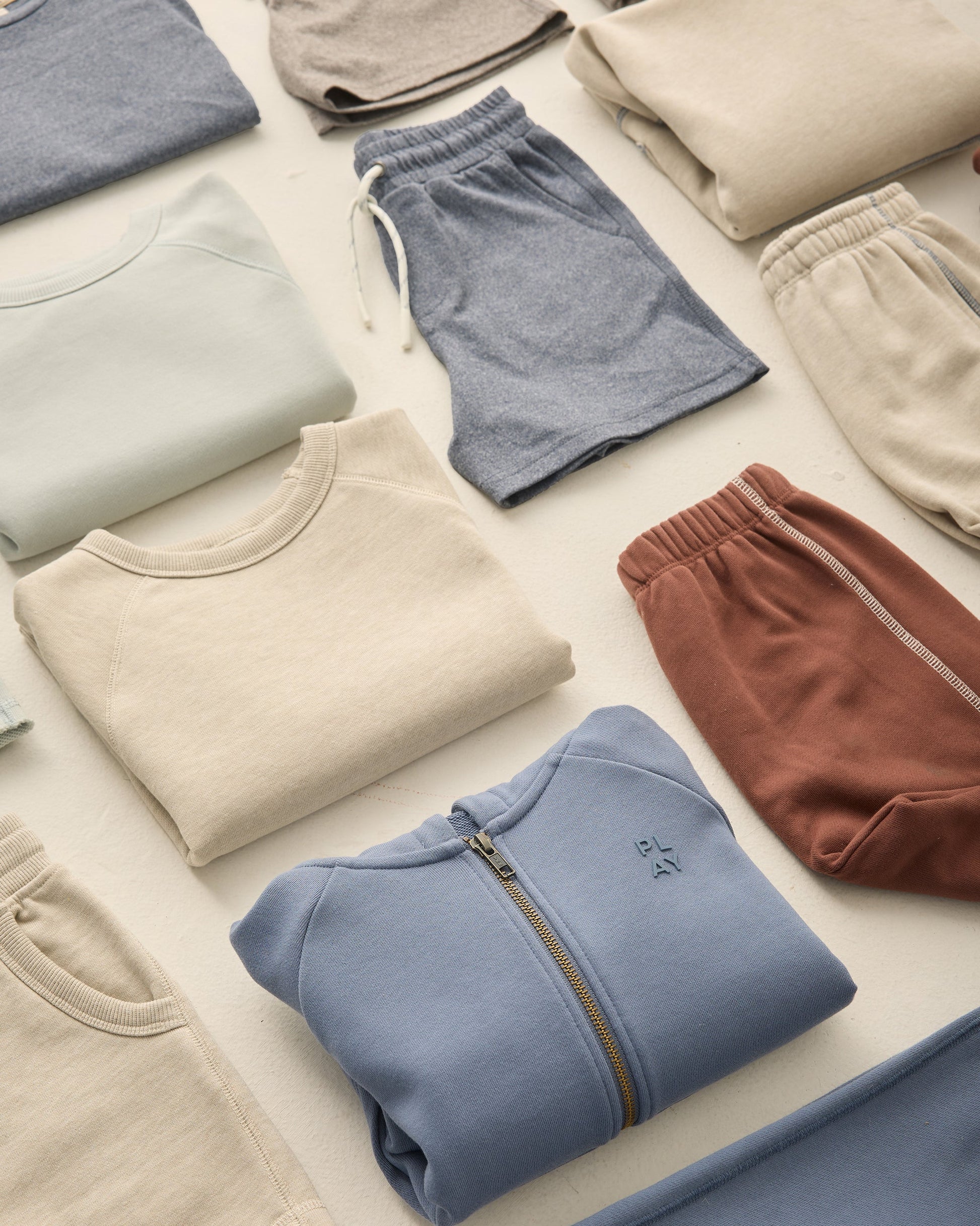 Short Sleeve Sweatshirt Heathered Oatmeal