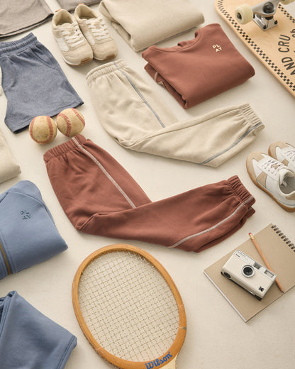 Baggy Sweatpant Heathered Oatmeal