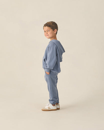 Zip Raglan Hoodie Marine