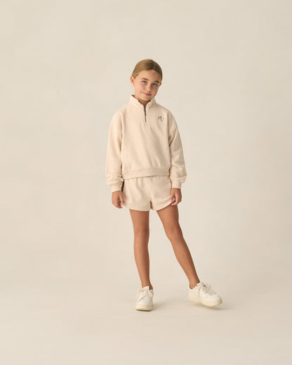 Half Zip Sweatshirt Shell Heathered