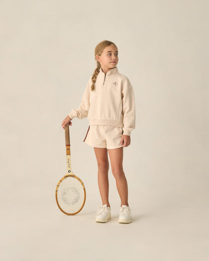 Half Zip Sweatshirt Shell Heathered