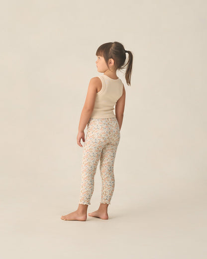 Ribbed Legging Set Flower Field, Heathered Blush