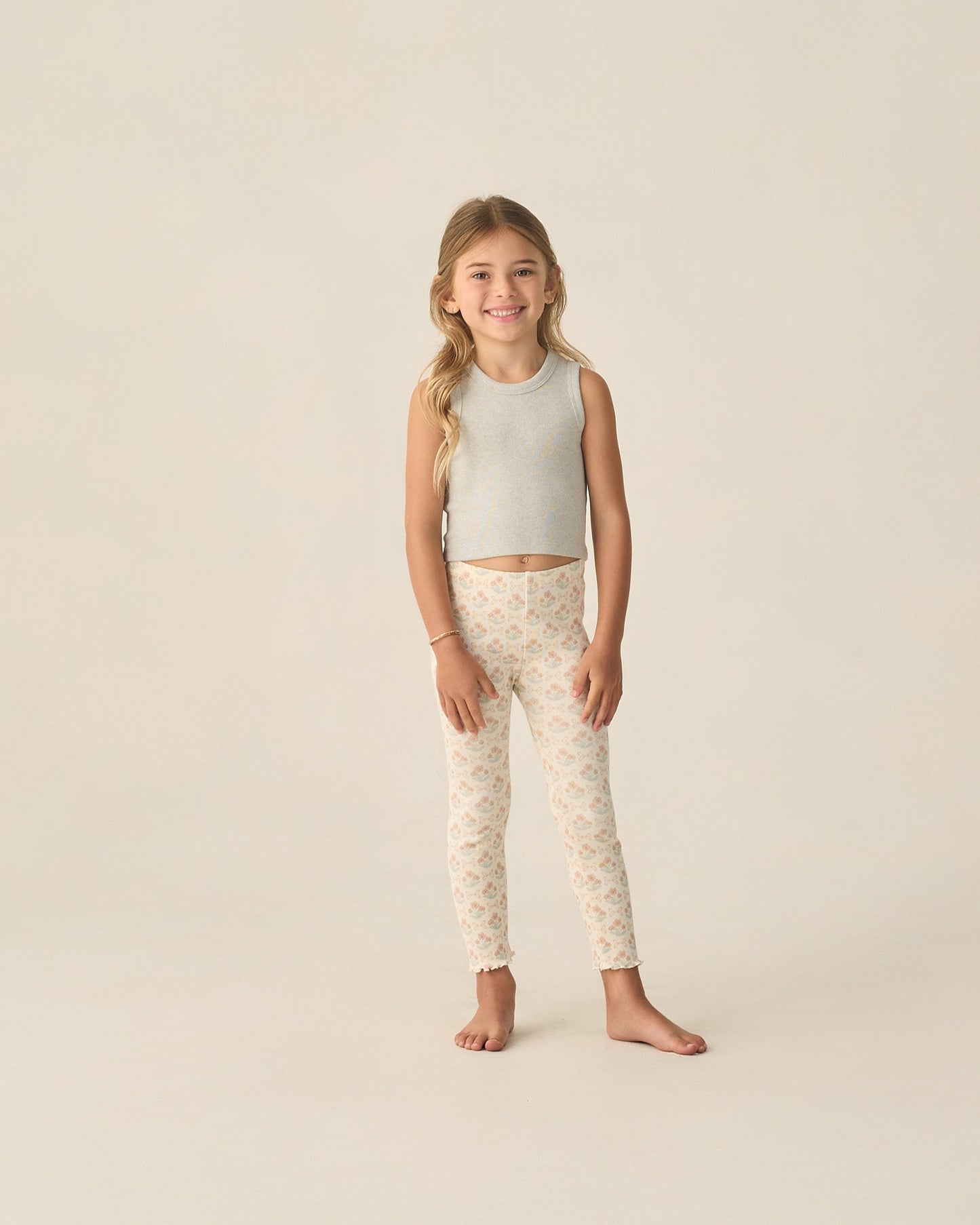 Ribbed Legging Set Blossom, Heathered Seafoam