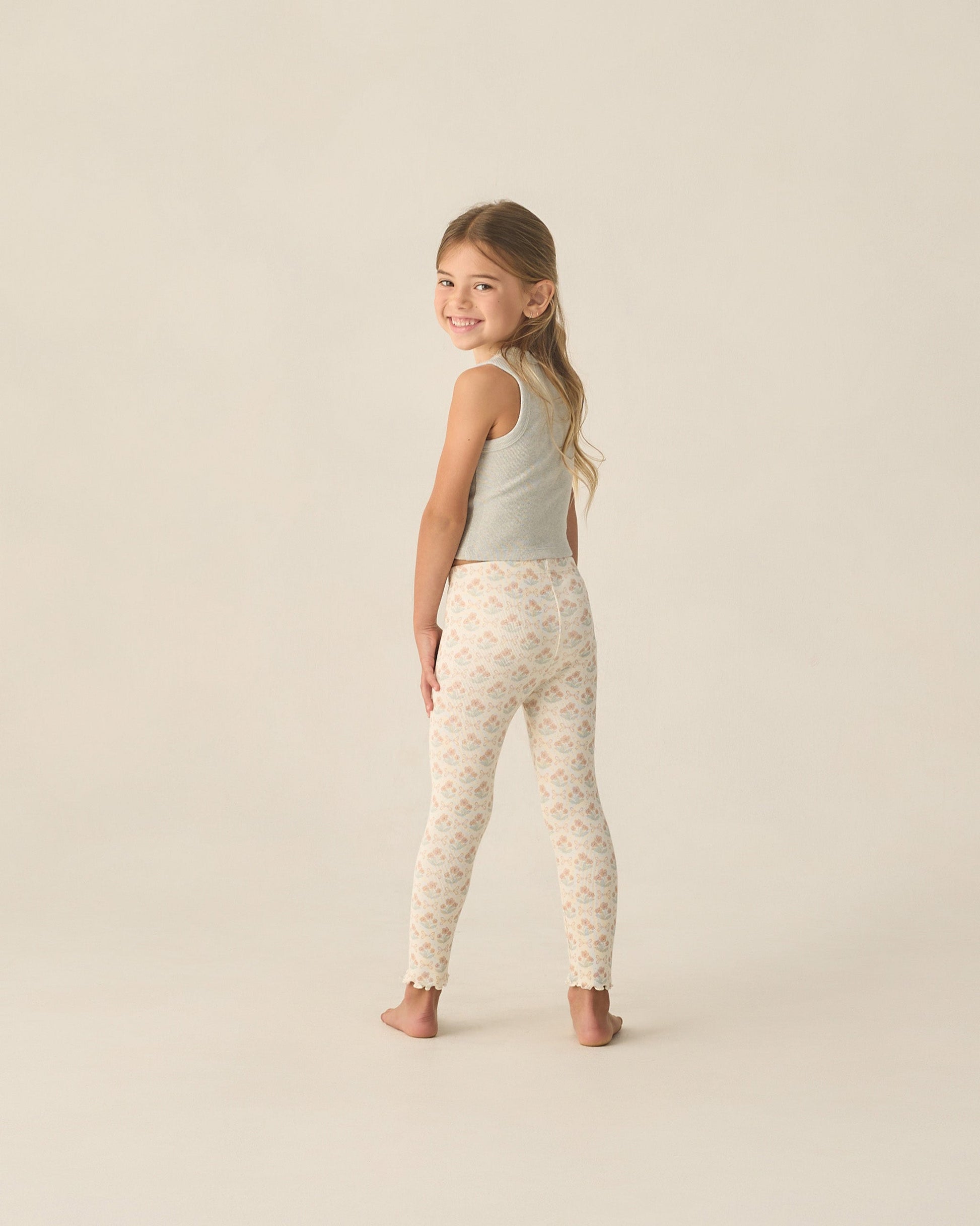 Ribbed Legging Set Blossom, Heathered Seafoam