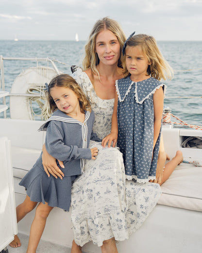 Women's Lexi Dress Ocean Toile