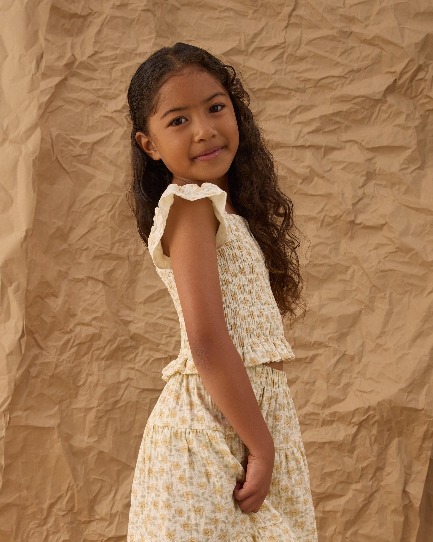Zayla Top Yellow Floral