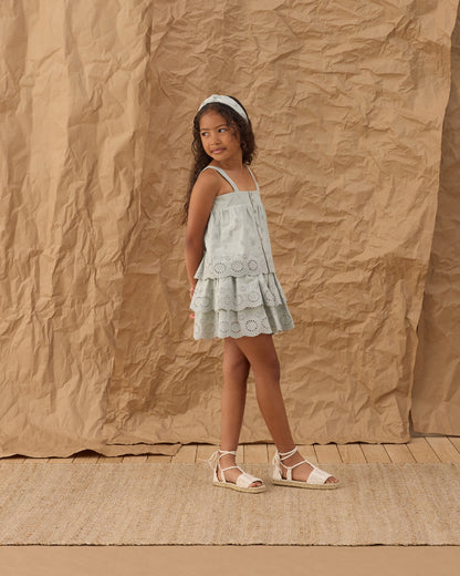 Rose Mini Skirt Seafoam