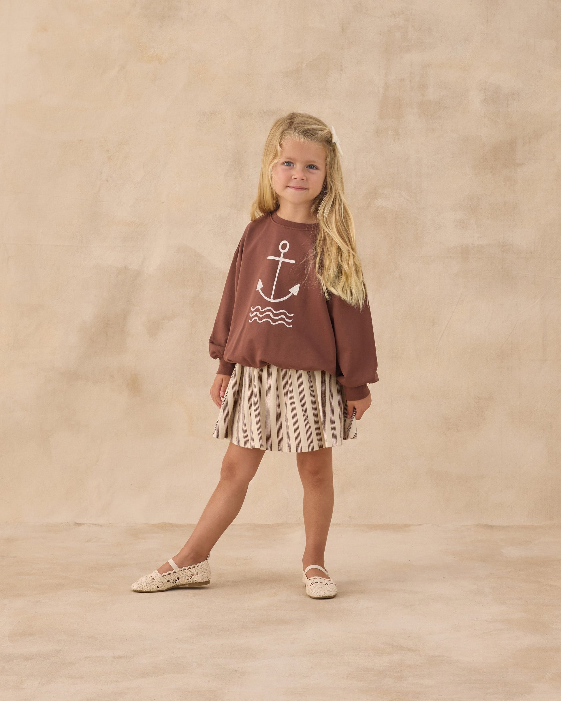 Sasha Skort Brown Stripe