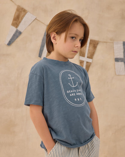 Raw Edge Tee Beach Days