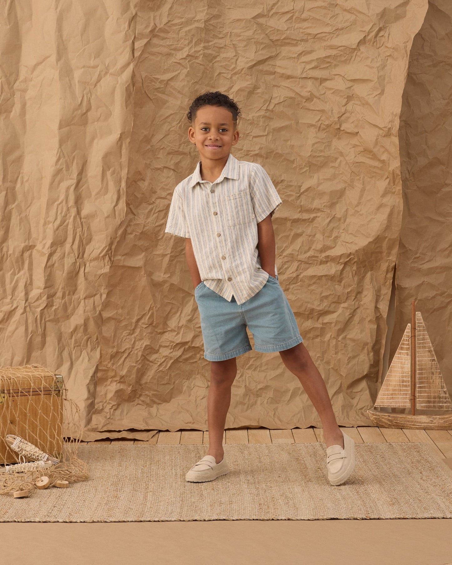 Dawson Short Washed Blue