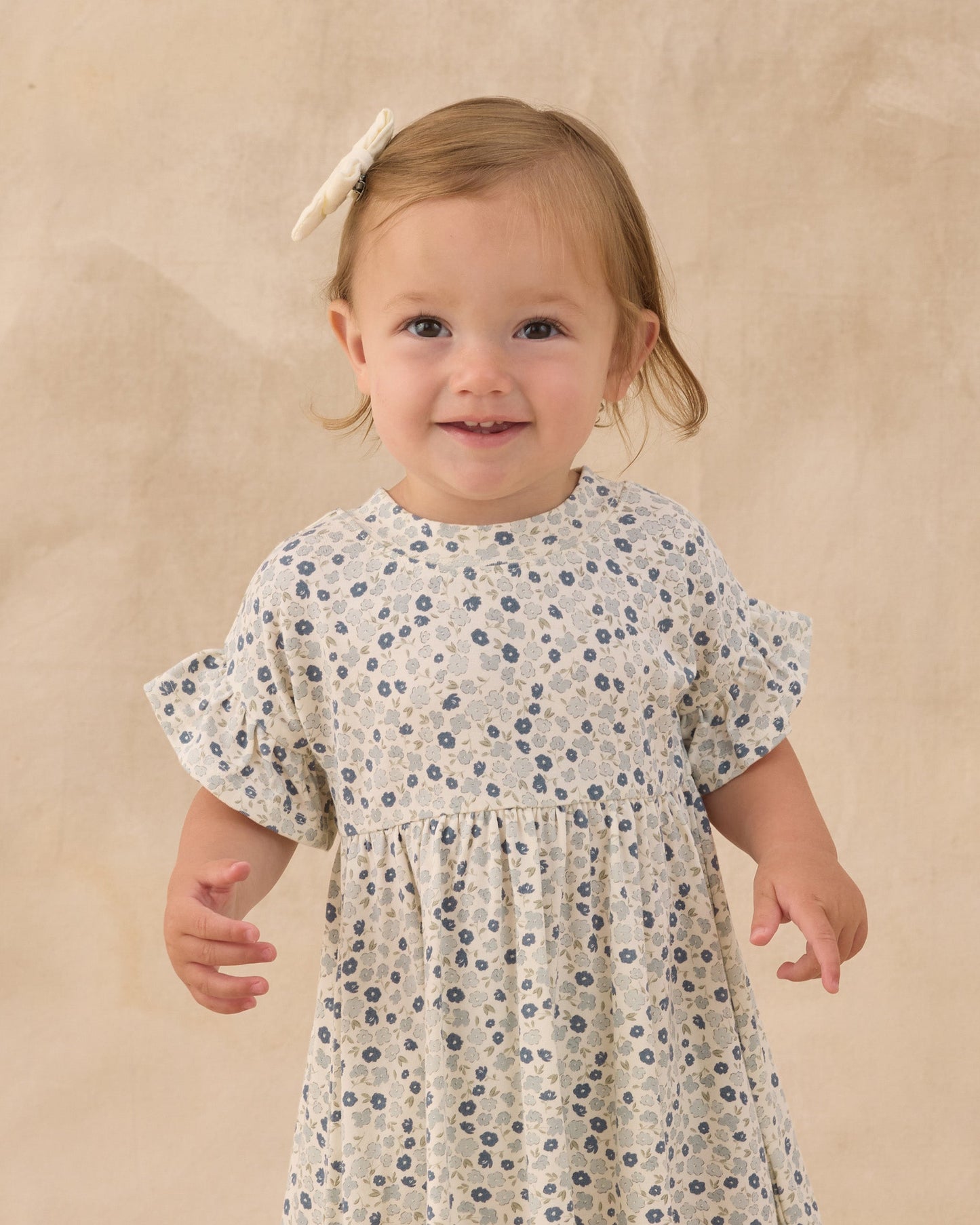 Babydoll Dress Blue Ditsy