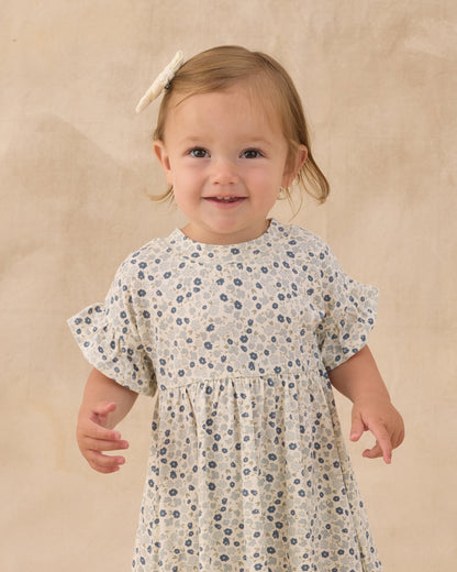 Babydoll Dress Blue Ditsy