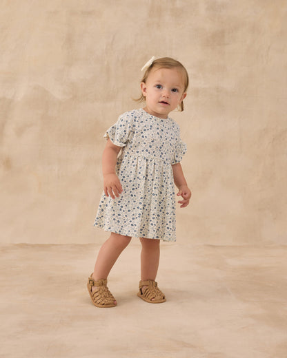 Babydoll Dress Blue Ditsy