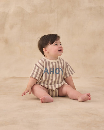 Relaxed Bubble Romper Ahoy