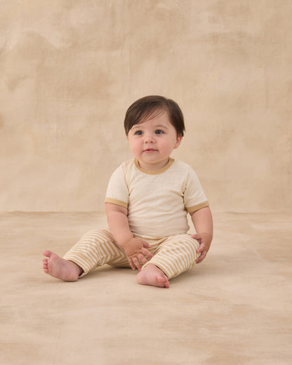 Baby Cru Pant Butterscotch Stripe