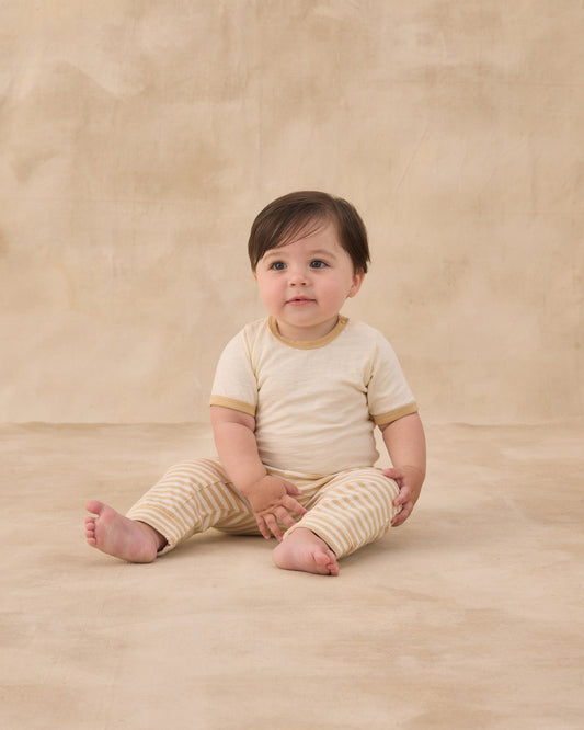 Baby Cru Pant Butterscotch Stripe