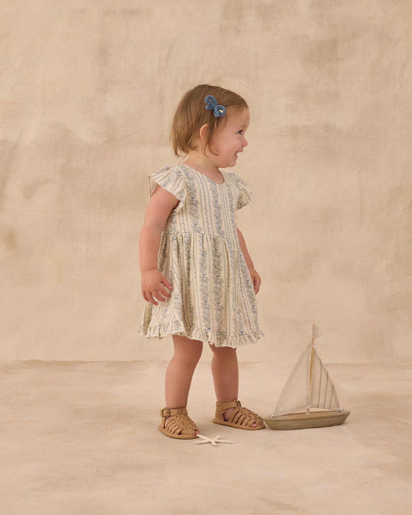 Lila Romper Blue Floral