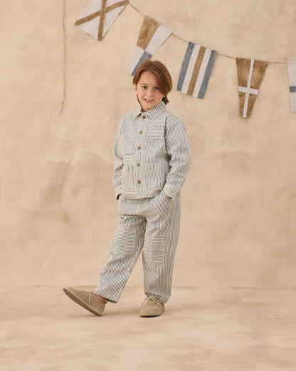 Denim Jacket Railroad Stripe
