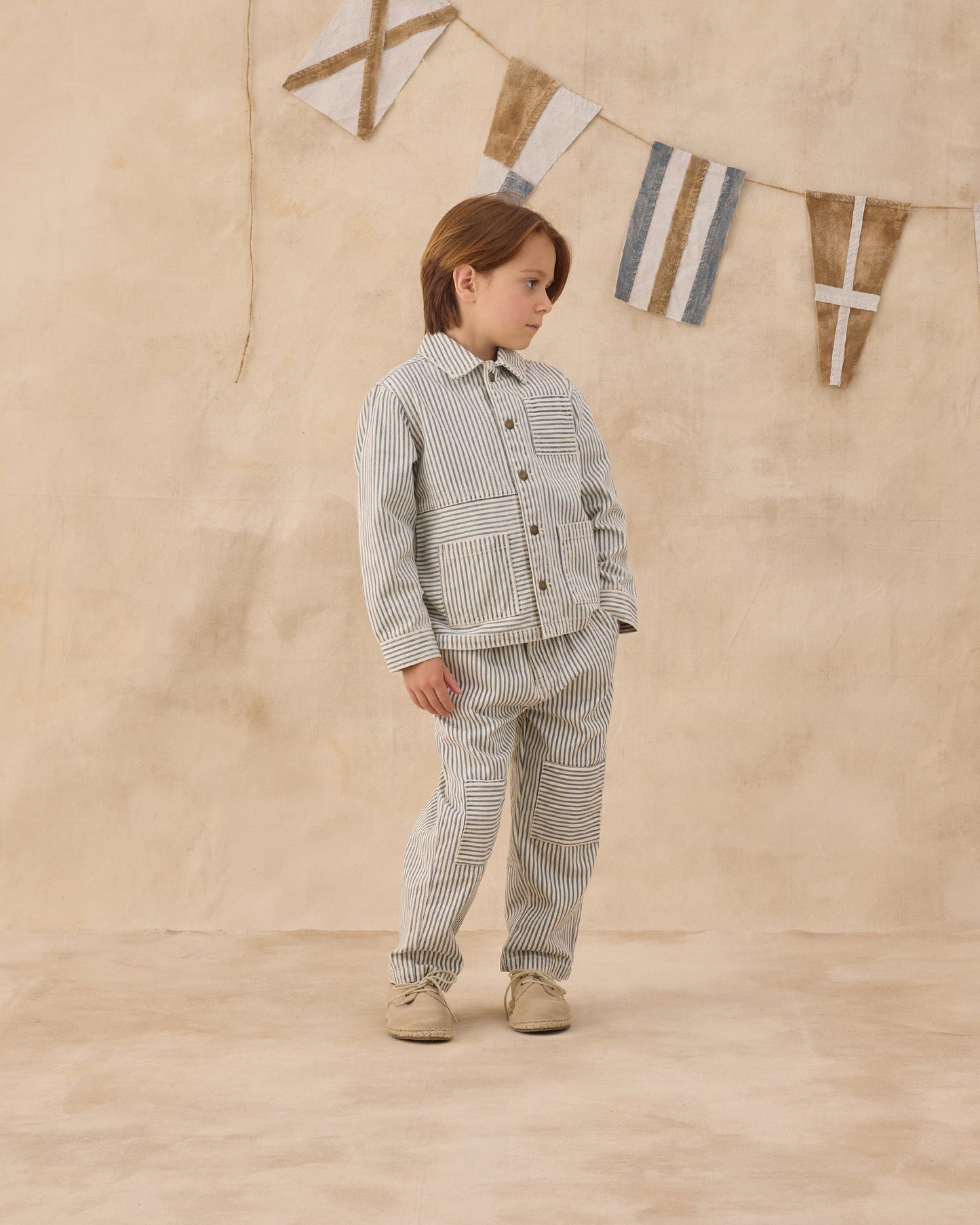 Denim Jacket Railroad Stripe