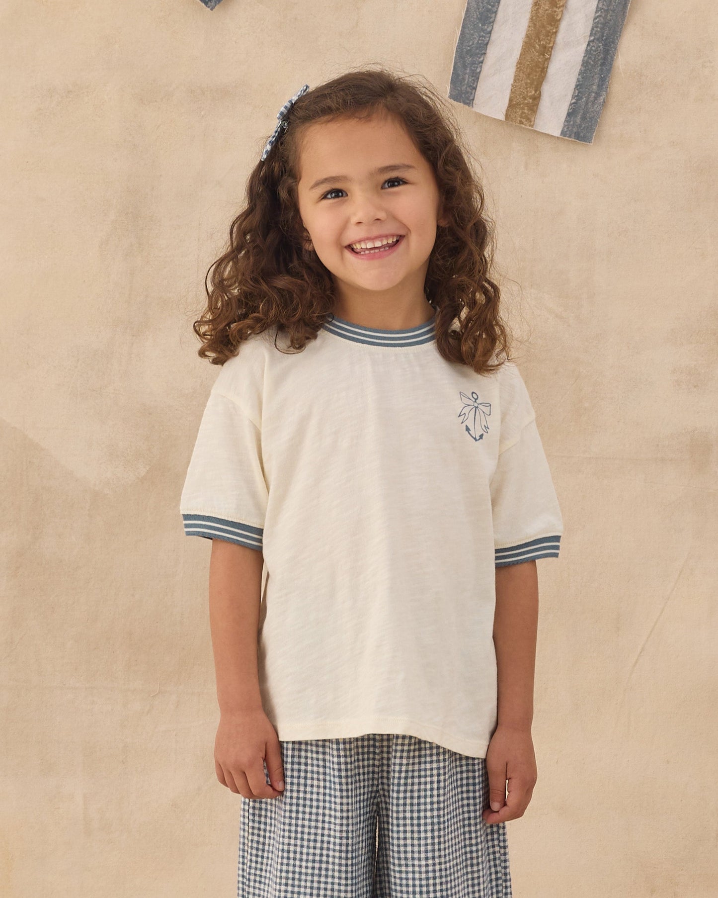Ringer Tee Anchor Bow