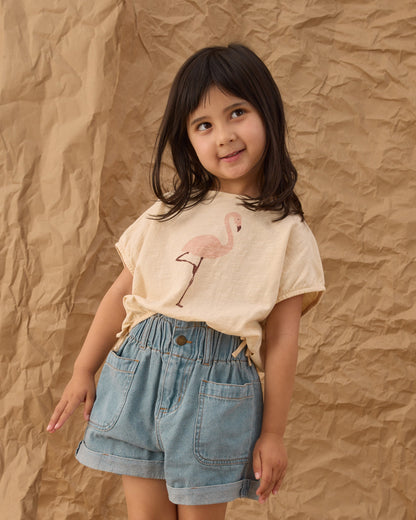 Alba Shorts Denim Washed Blue