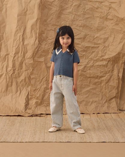 Barrel Pant Railroad Stripe