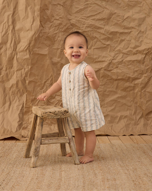 Maverick Romper Wave Stripe