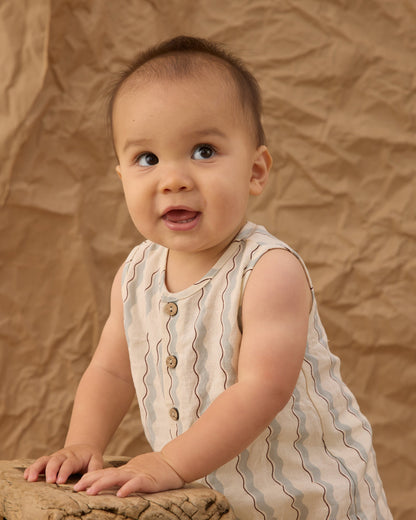 Maverick Romper Wave Stripe