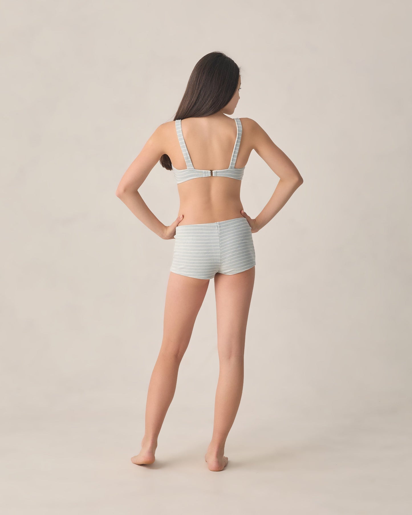 Teen Alaya Bikini Set Seafoam Stripe