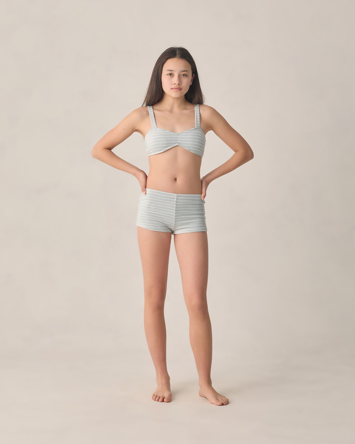 Teen Alaya Bikini Set Seafoam Stripe
