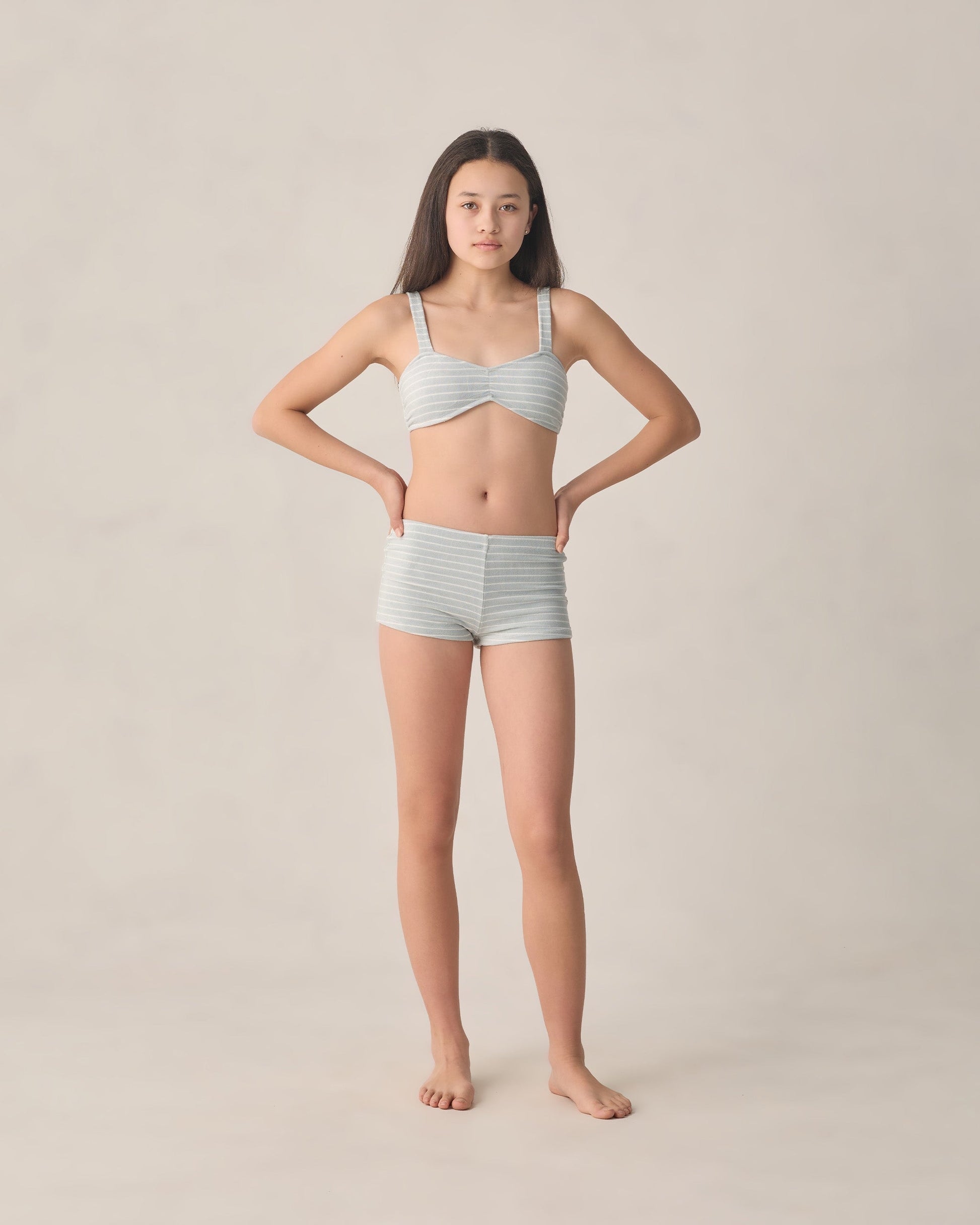 Teen Alaya Bikini Set Seafoam Stripe
