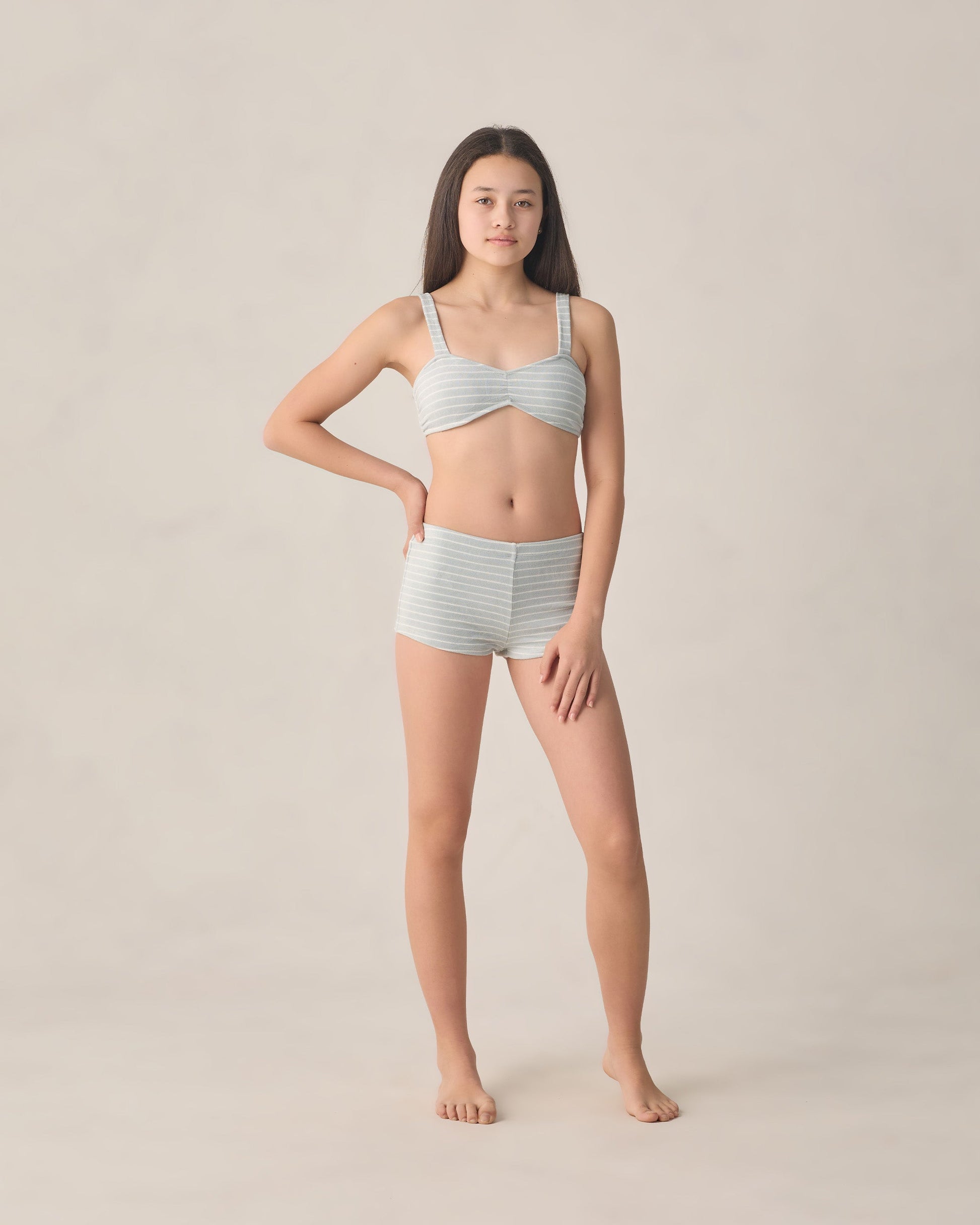 Teen Alaya Bikini Set Seafoam Stripe